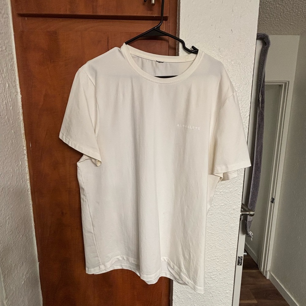 Alphalete Men's Cream Short Sleeve Tee